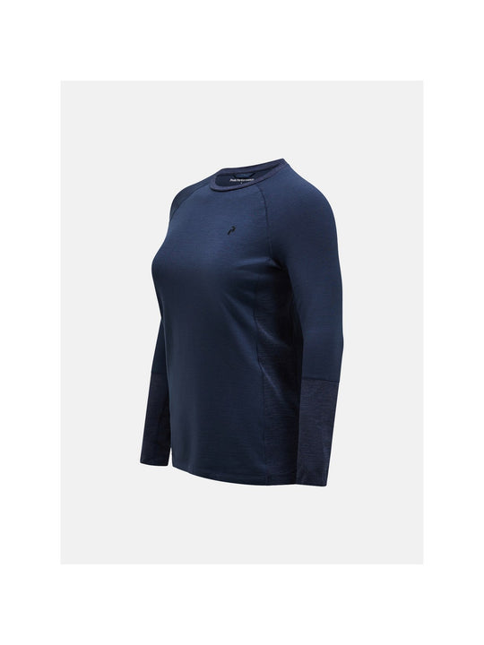 Koszulka termiczna PEAK PERFORMANCE Magic Crew Women niebieski - Adventure Sports

