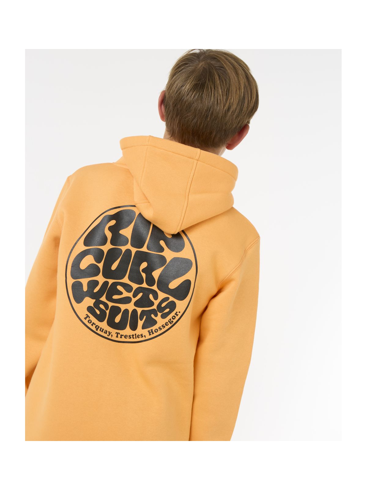 Bluza dziecięca RIP CURL Wetsuit Icon Hood-Kid pomarańczowa