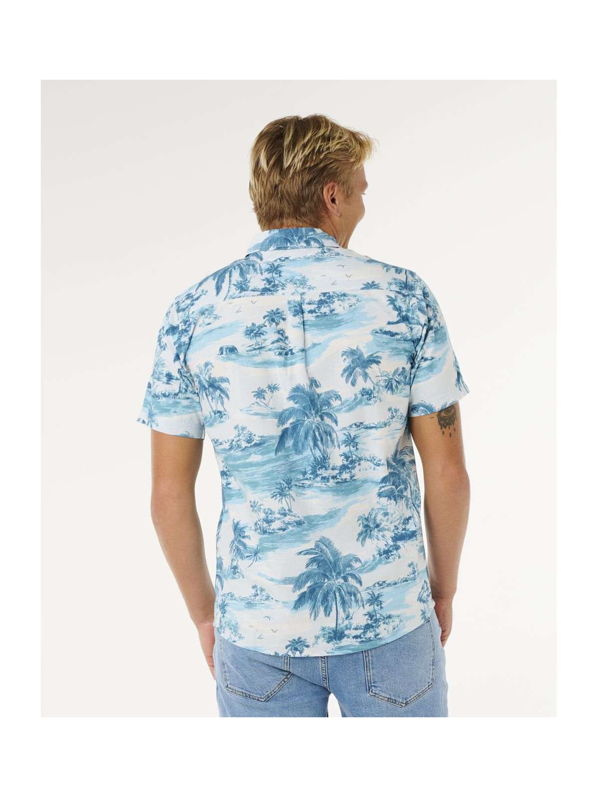Koszula męska RIP CURL Sessions S/S Shirt niebieska