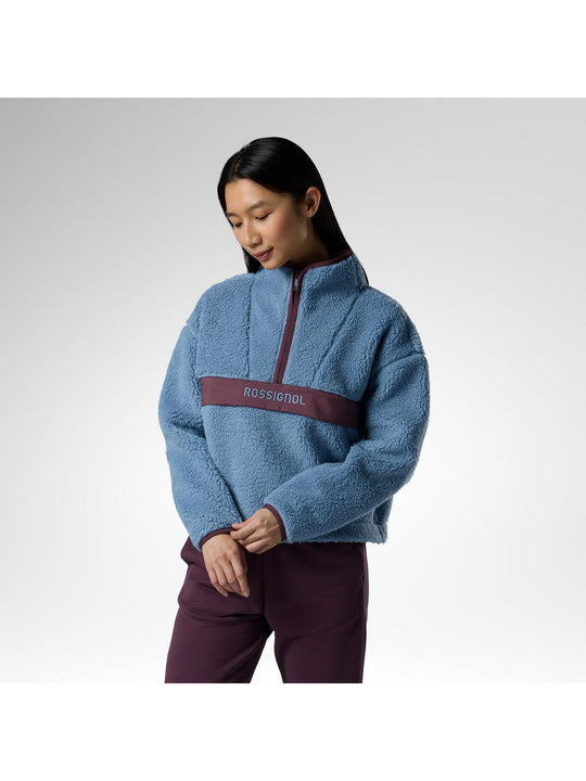Bluza damska ROSSIGNOL W Alltrack Hz Fleece niebieska
