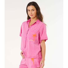 Koszulka damska RIP CURL Hotel Malibu Embroid Shirt różowa

