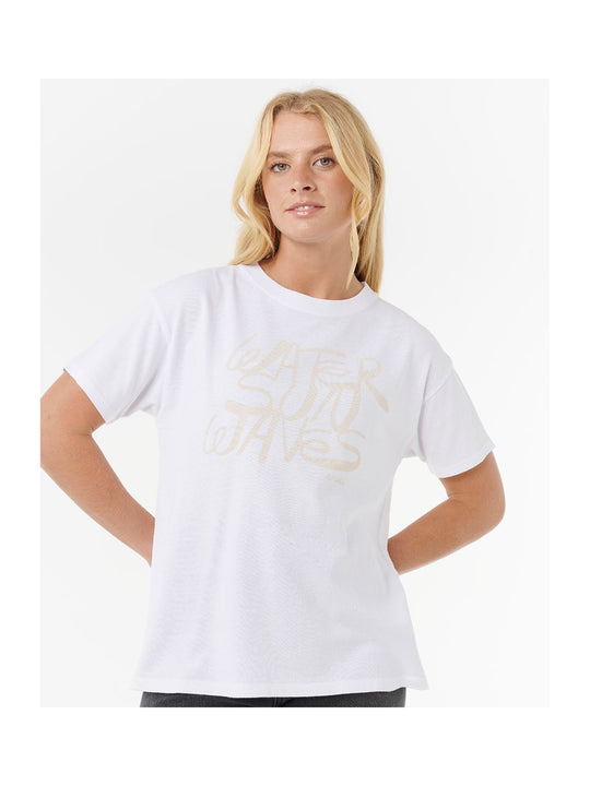 Koszulka RIP CURL OCEANIC RELAXED TEE biała
