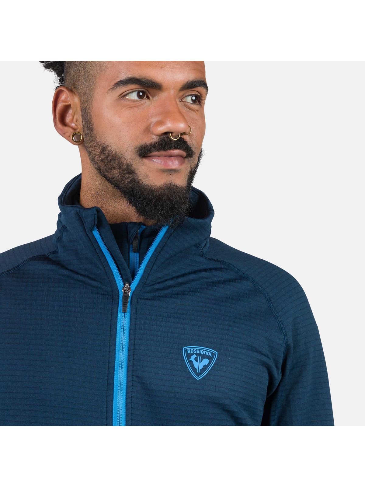 Bluza męska ROSSIGNOL Blackside Fleece Fz granatowy