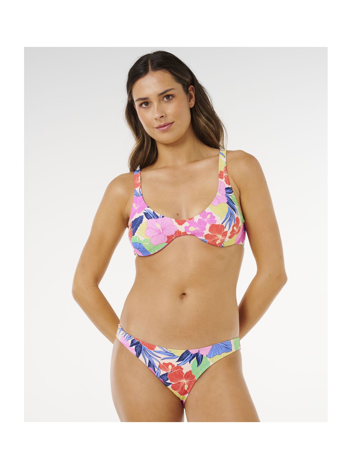 Góra bikini RIP CURL Party Wave Multi Fit Top Multicolor