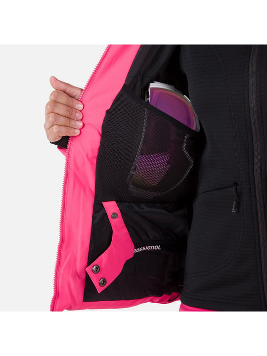 Kurtka na narty damska Rossignol W Staci Jkt różowy - narciarska - Adventure Sports
