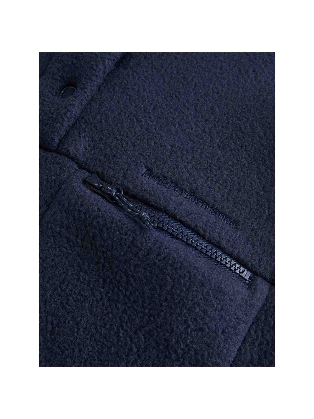 Bluza polarowa damska Peak Performance W Fleece Snap T Neck granatowy - Adventure Sports