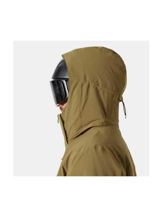 Kurtka narciarska męska HELLY HANSEN ALPHA LIFALOFT JACKET brązowa
