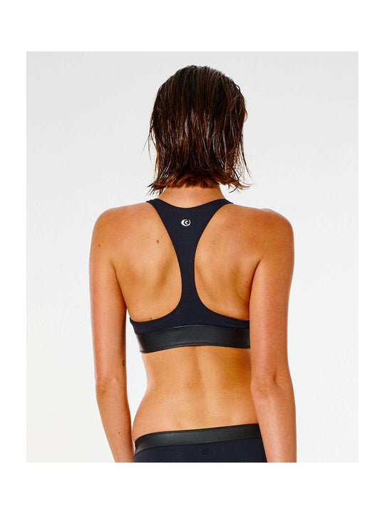 Góra bikini RIP CURL Mirage Ultimate Crop - czarny - Stroje kąpielowe - Adventure Sports

