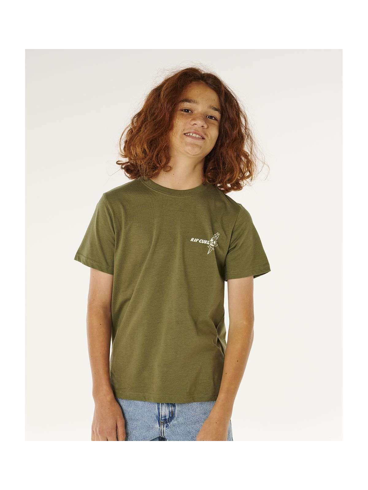 Koszulka chłopięca RIP CURL Eternal Shred Art Tee-Boy zielona