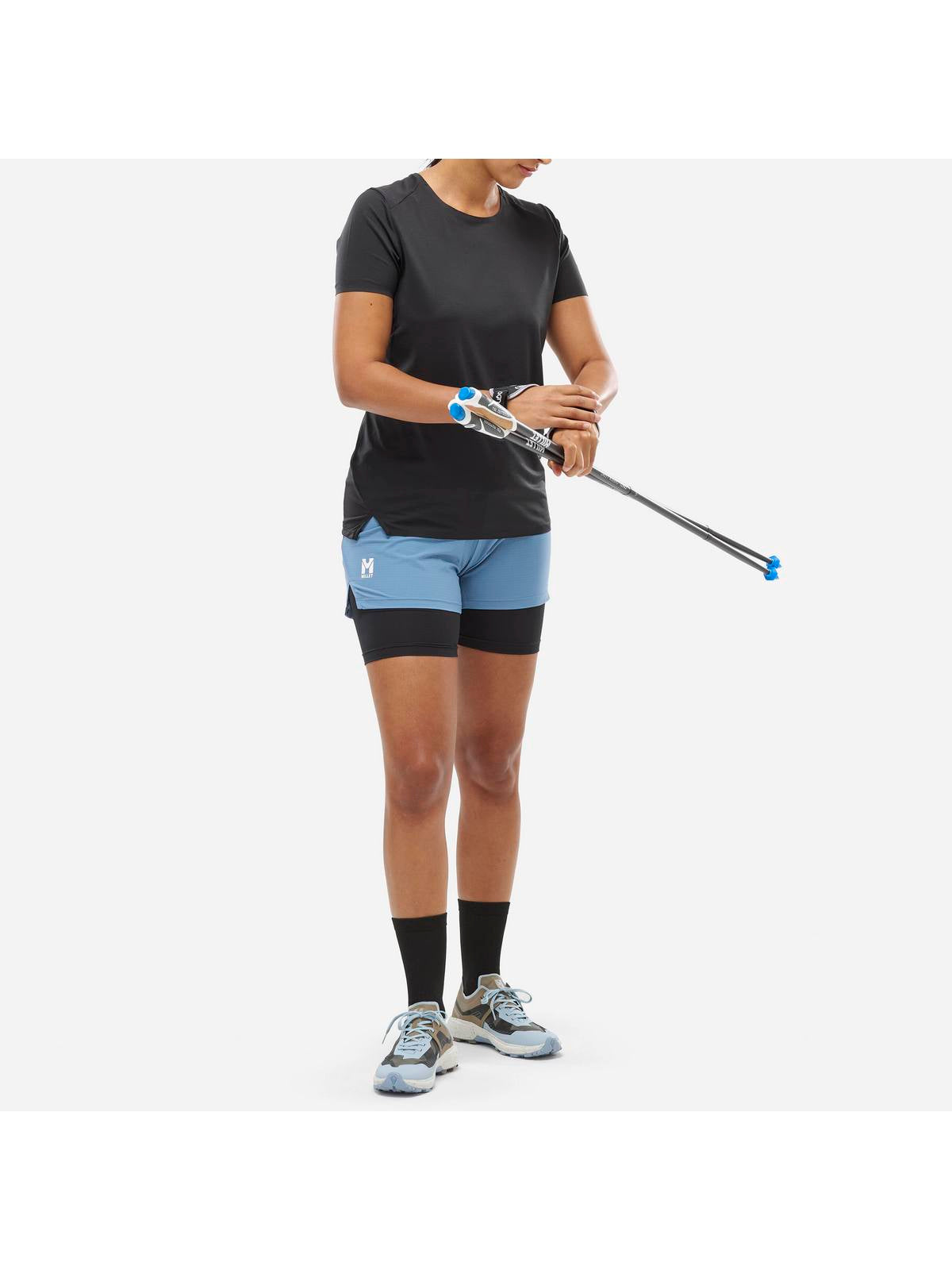 Szorty MILLET INTENSE 2IN1 SHORT W niebieski - Adventure Sports