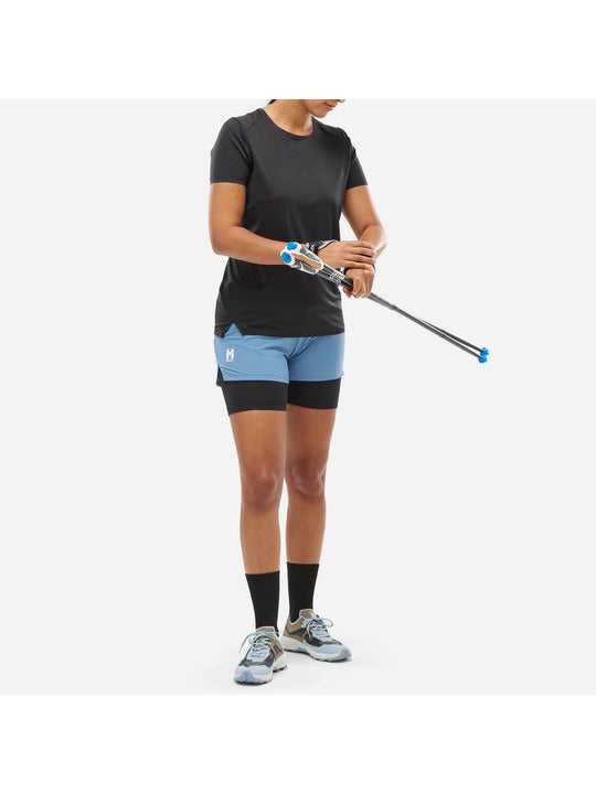Szorty MILLET INTENSE 2IN1 SHORT W niebieski - Adventure Sports
