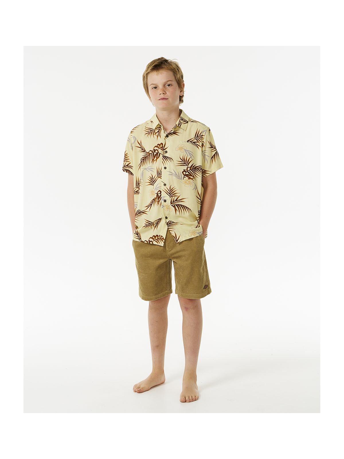 Koszula RIP CURL Surf Revival S/S Shirt Boy żółty - Adventure Sports