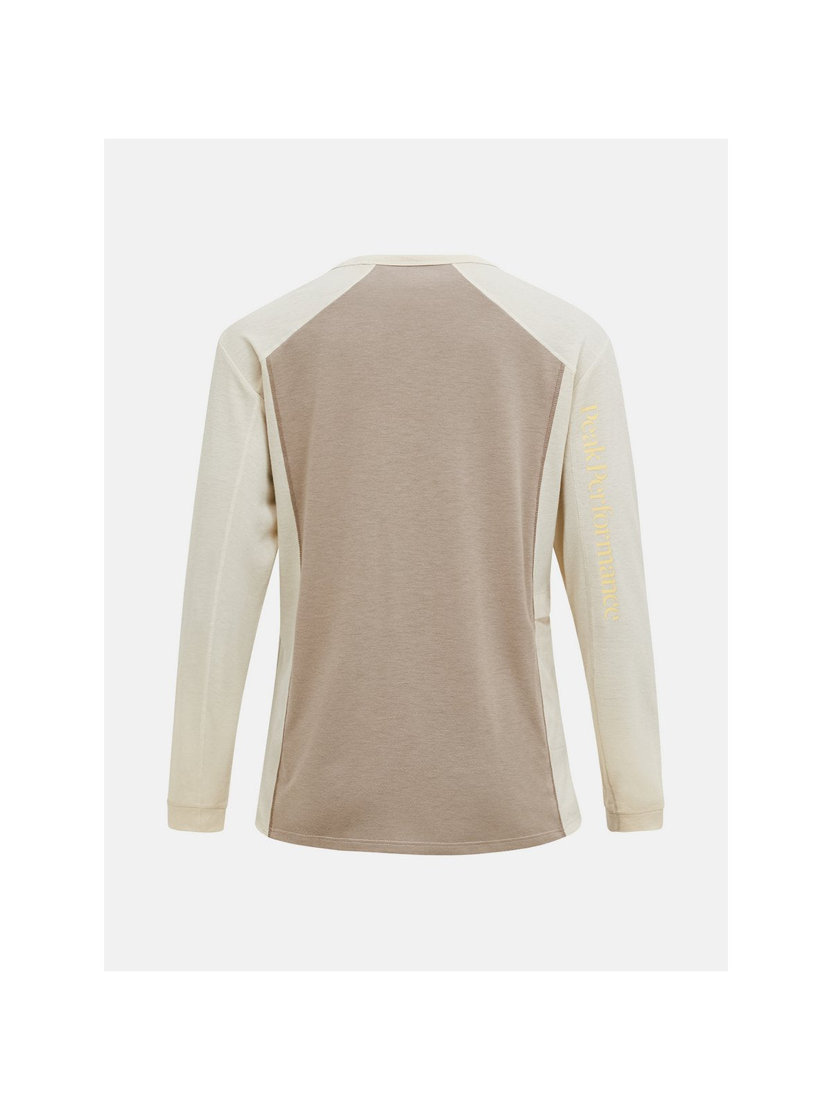 Koszulka rowerowa damska PEAK PERFORMANCE W Trail Wool Blend LS beżowa - Adventure Sports