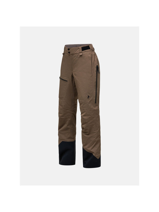 Spodnie narciarskie damskie PEAK PERFORMANCE Alpine GORE-TEX 2L Insulated Shell Pants brązowe

