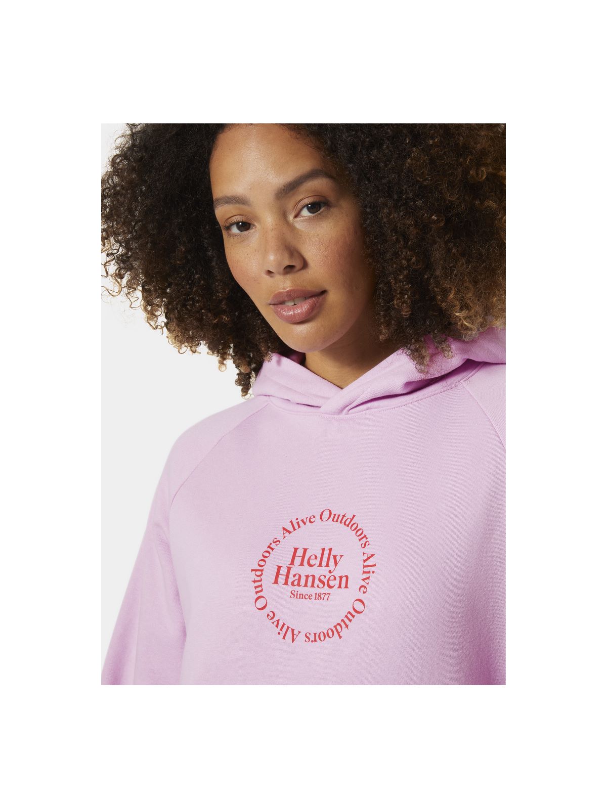 Bluza dresowa damska HELLY HANSEN W Core Graphic Hoodie różowy - Adventure Sports