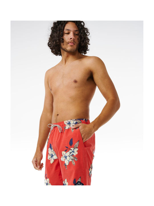 Boardshorty surfingowe męskie RIP CURL Aloha Hotel Volley czerwony - Adventure Sports
