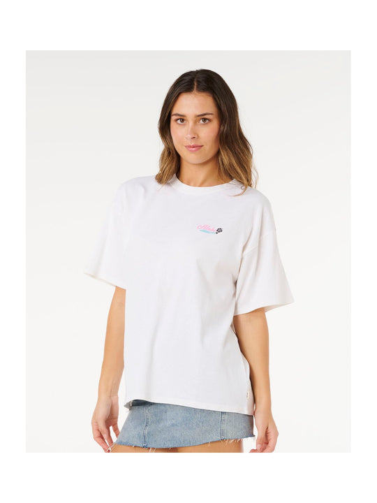 Koszulka damska RIP CURL Aloha Heritage Tee beżowa

