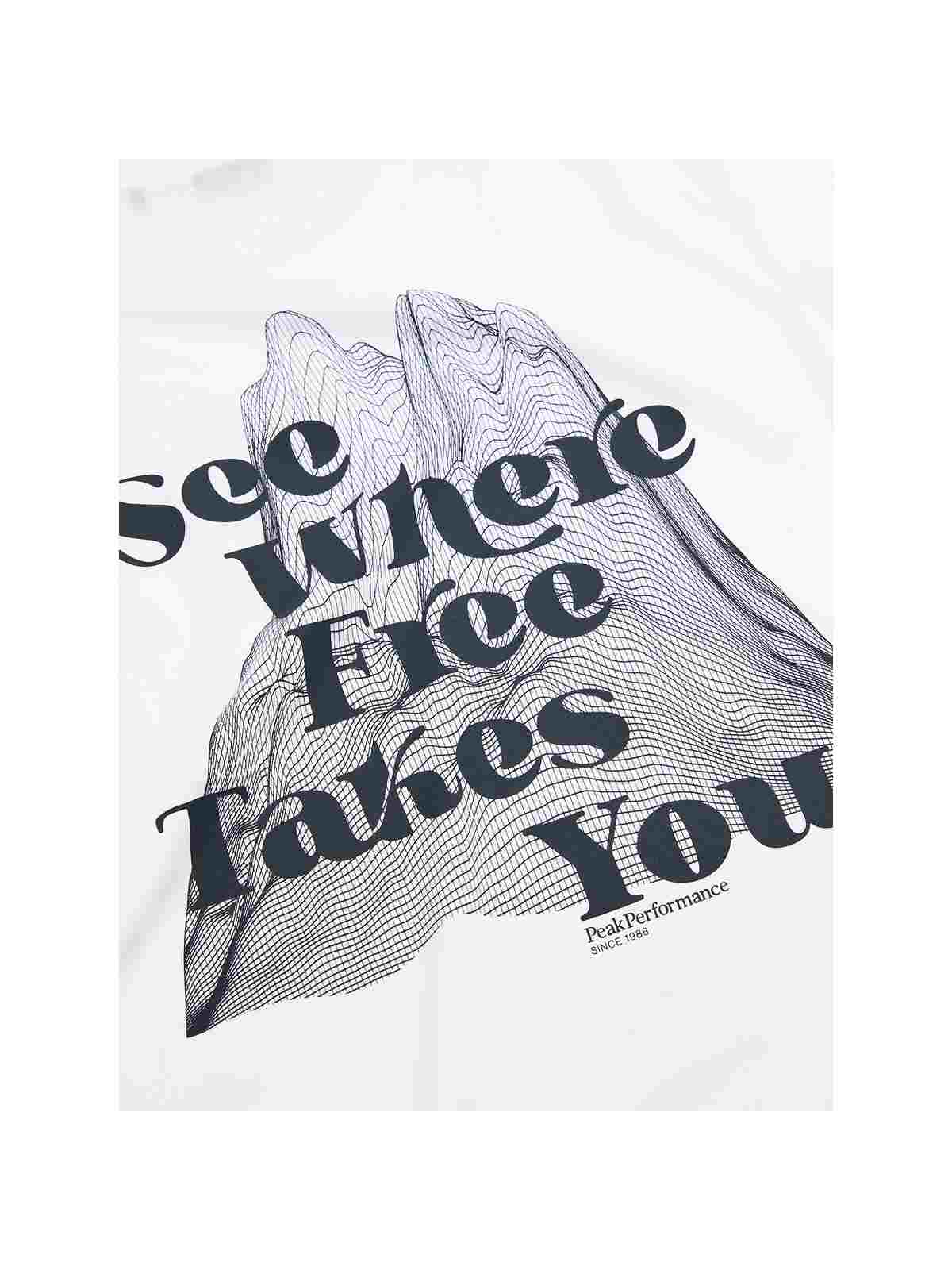 Koszulka PEAK PERFORMANCE Explore Graphic Tee Women biały