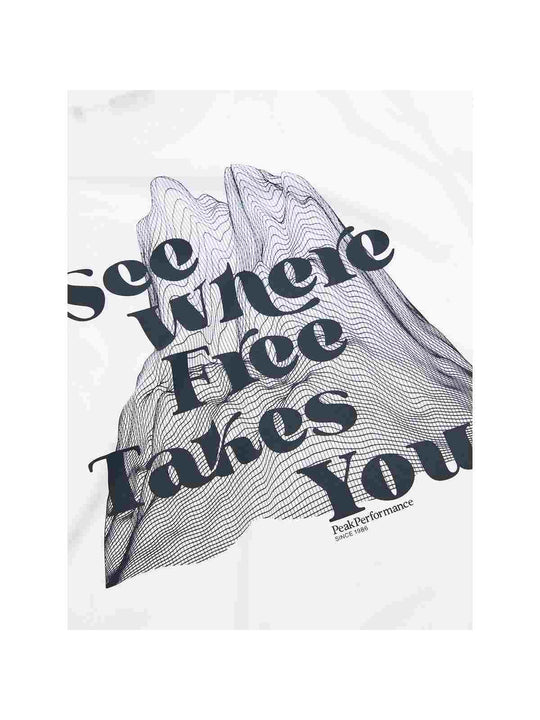 Koszulka PEAK PERFORMANCE Explore Graphic Tee Women biały

