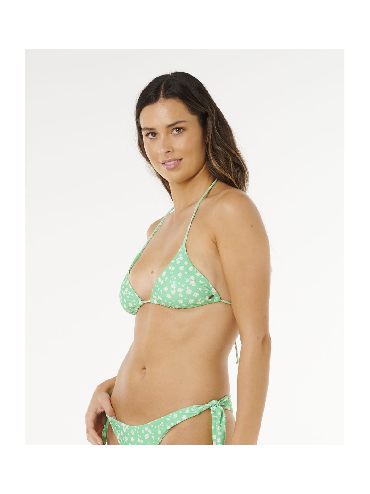 Góra bikini RIP CURL Surf Side Sliding Tri zielona