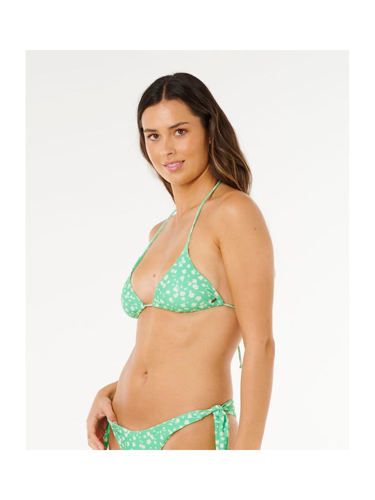 Góra bikini RIP CURL Surf Side Sliding Tri zielona
