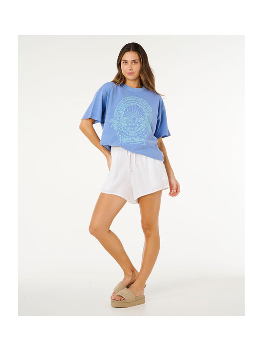Koszulka damska RIP CURL Hotel Malibu Heritage Tee niebieska
