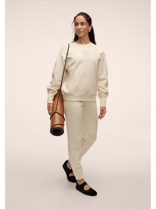 Spodnie damskie CASALL Terry Relaxed Jogger beżowe

