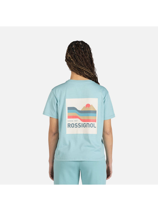 Koszulka damska ROSSIGNOL W Waterfall Tee niebieski - Adventure Sports
