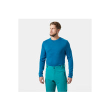 Koszulka męska HELLY HANSEN Lifa Merino Midweight Crew  kolor niebieski
