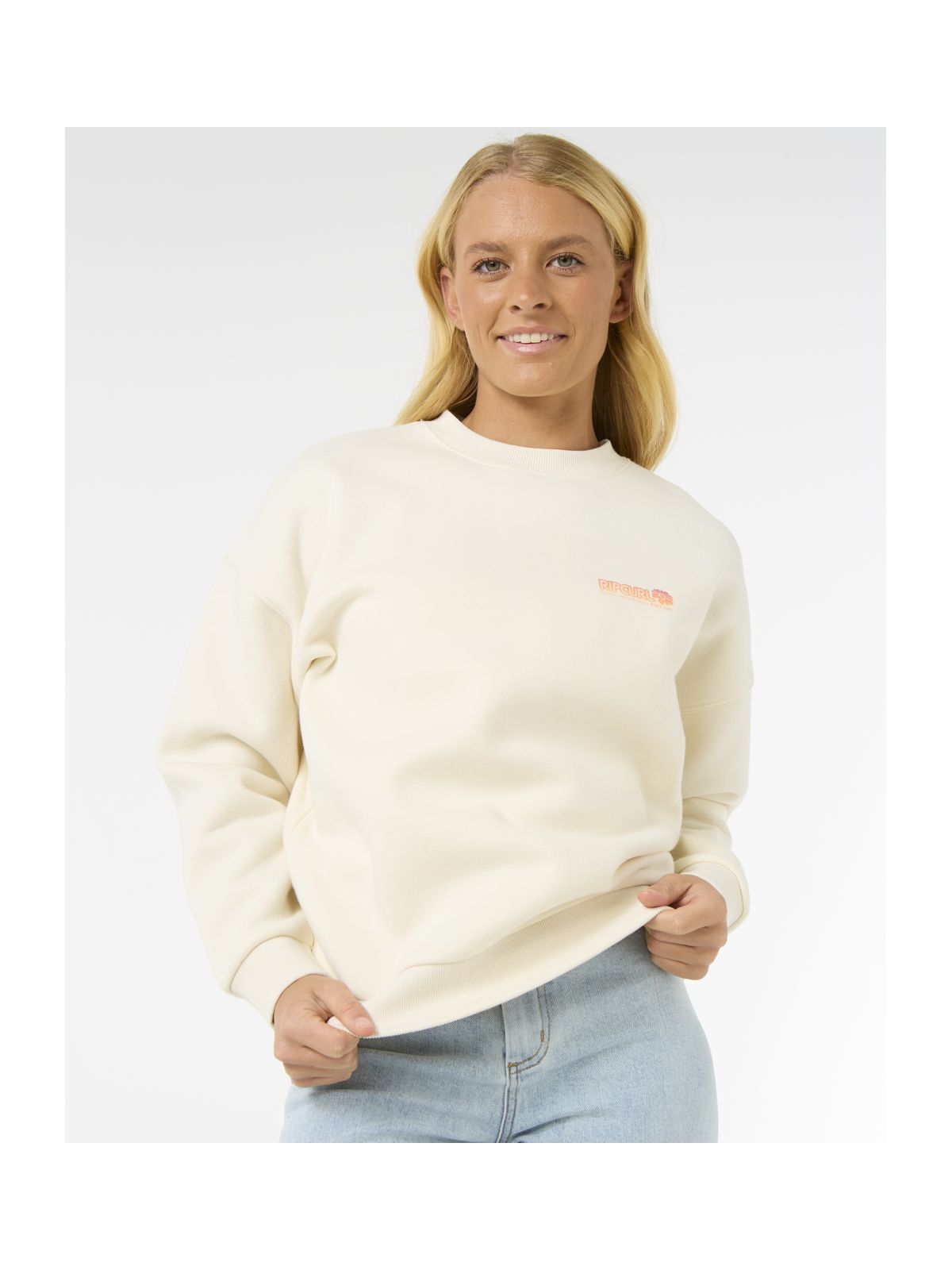 Bluza RIP CURL Ocean Tech Heritage Crew biały
