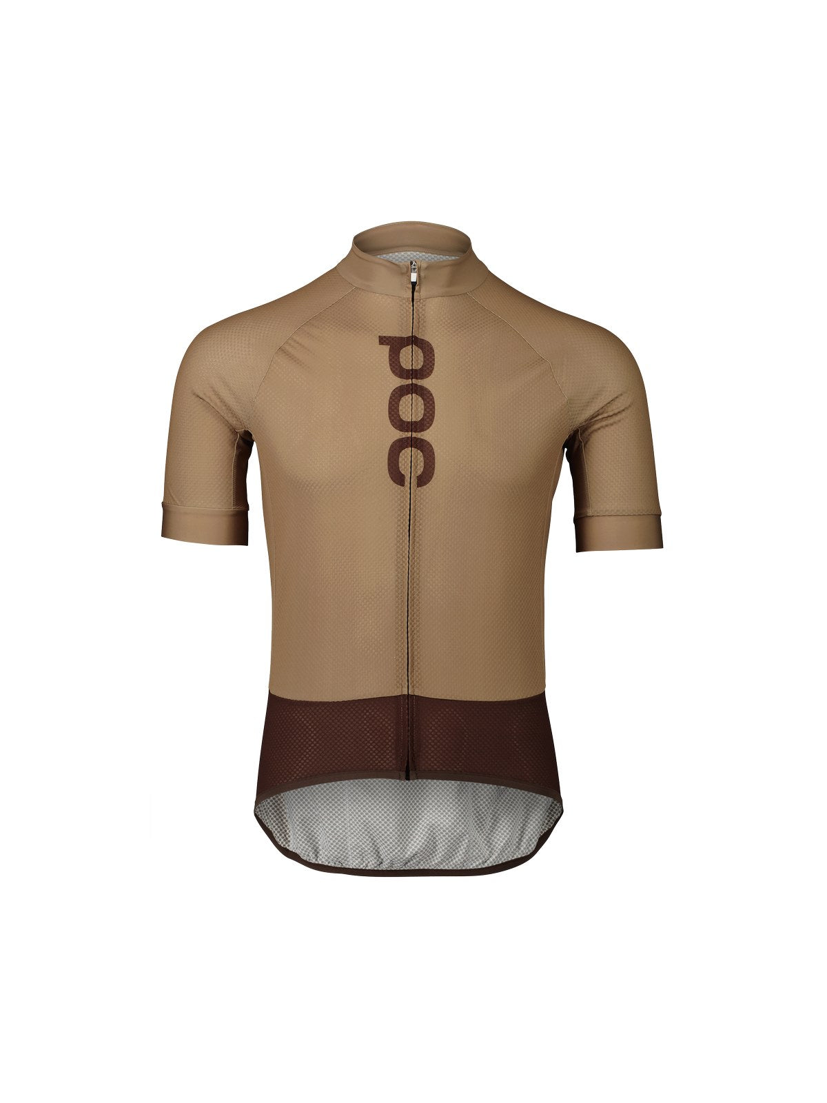 Koszulka rowerowa POC M’s Essential Road Logo Jersey brązowy - Adventure Sports