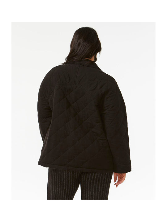 Kurtka RIP CURL Premium Surf Quilted Jacket czarny - Adventure Sports

