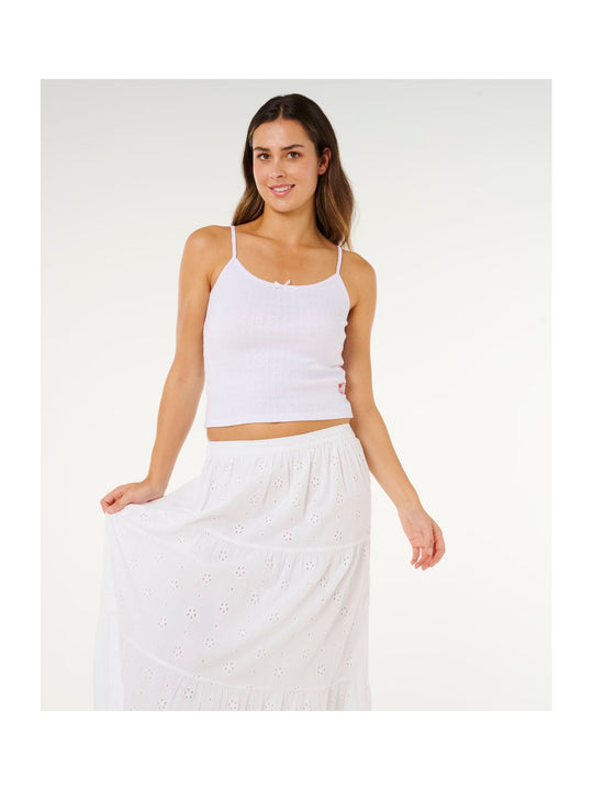 Spódnica damska RIP CURL Oasis Broderie Maxi Skirt biała
