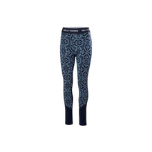 Spodnie damskie HELLY HANSEN W Lifa Merino Midweight Graphic Pant kolor granatowy

