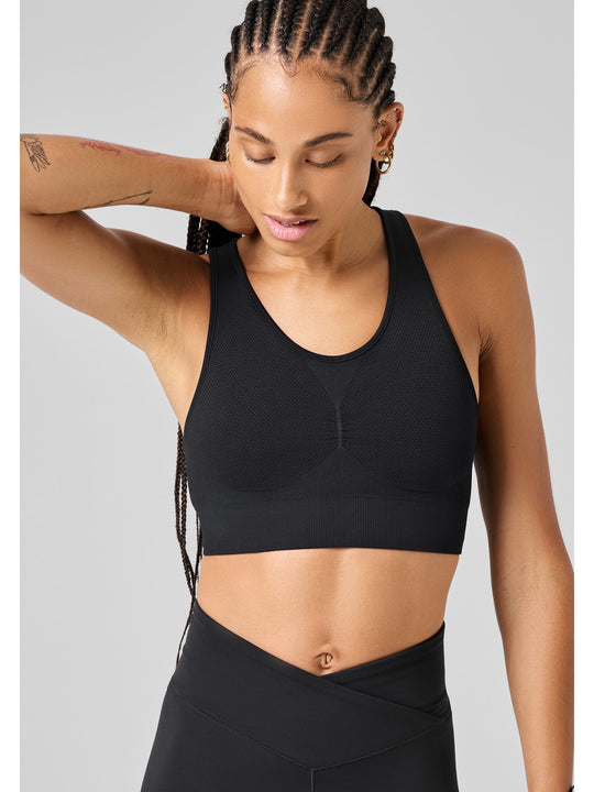 Top treningowy CASALL Seamless Soft Sports Bra czarny - Adventure
