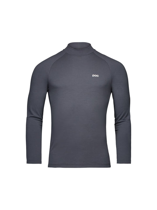 Koszulka narciarska POC M's Layer Merino Mock Neck Jersey szara
