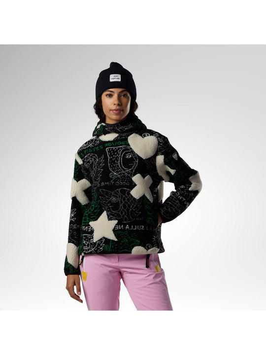 Bluza damska ROSSIGNOL W Jcc Fleece Anorak czarna
