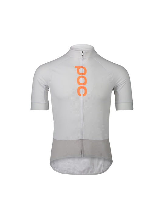 Koszulka rowerowa POC M’s ESSENTIAL ROAD LOGO - biały | szary - Adventure Sports
