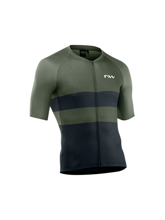 Koszulka rowerowa NORTHWAVE BLADE AIR Jersey - zielony/czarny - Adventure Sports
