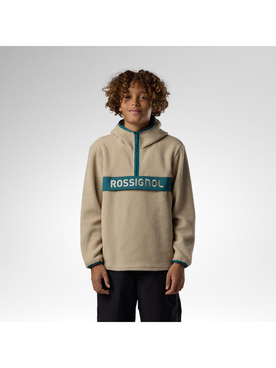 Bluza juniorska ROSSIGNOL Jr Alltrack Anorak Fleece beżowa
