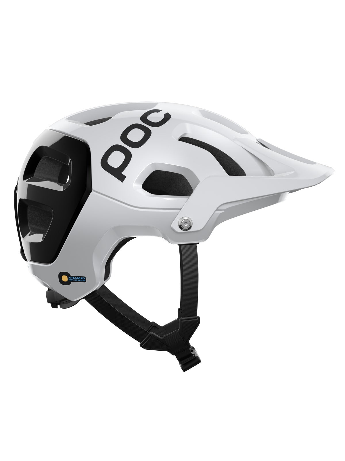 Kask rowerowy POC TECTAL RACE MIPS - biało czarny - Adventure Sports