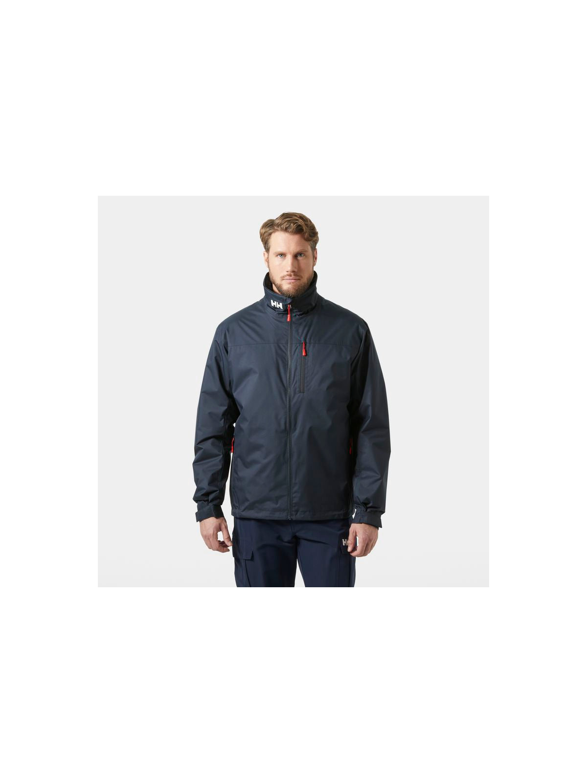 Kurtka męska HELLY HANSEN Crew Hooded Pile Jacket kolor granatowy