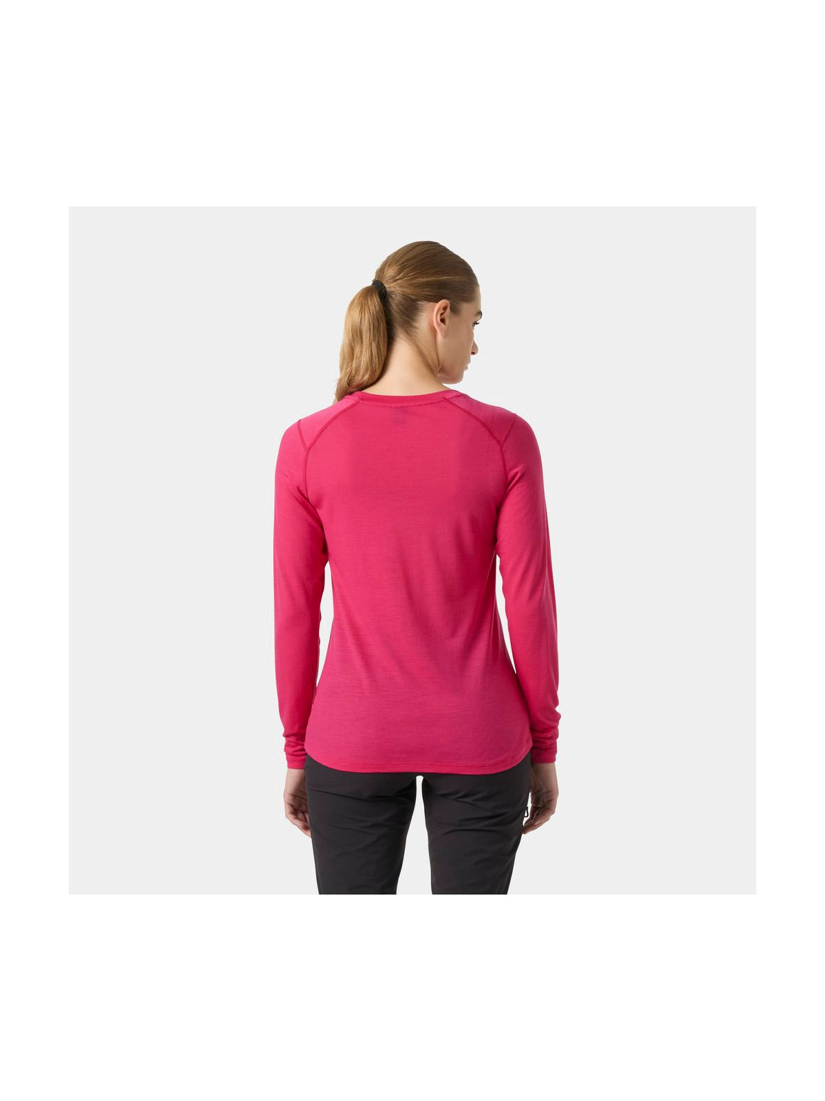 Bielizna termiczna damska HELLY HANSEN W HH DURAWOOL CREW LS różowa