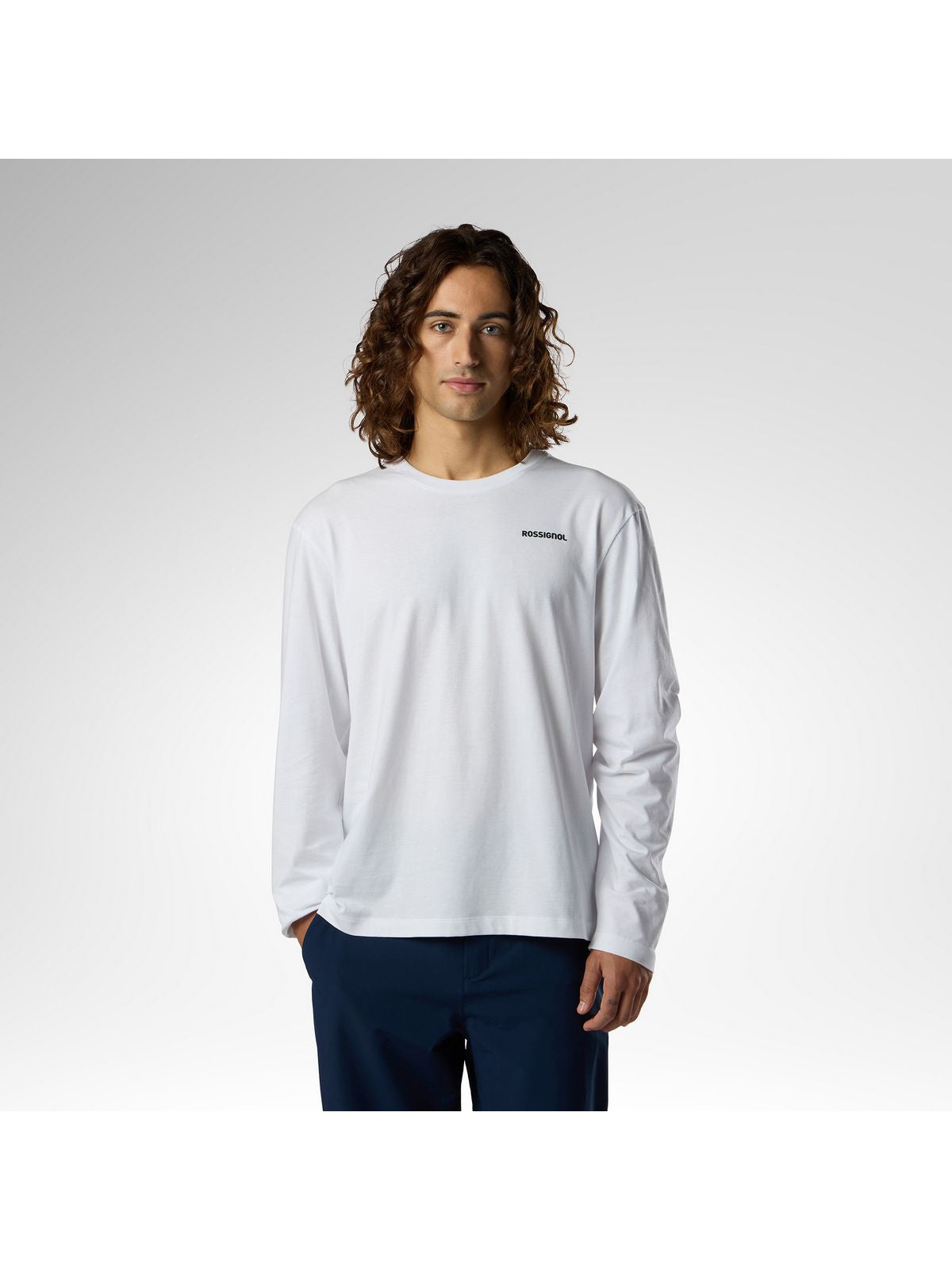 Koszulka męska ROSSIGNOL M Long Sleeve Tee biała