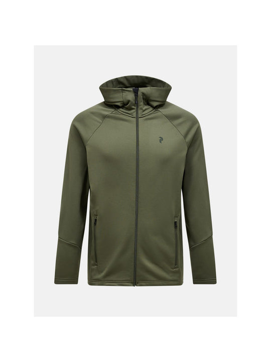 Bluza z kapturem męska PEAK PERFORMANCE M Rider Essentials Zip Hood zielona
