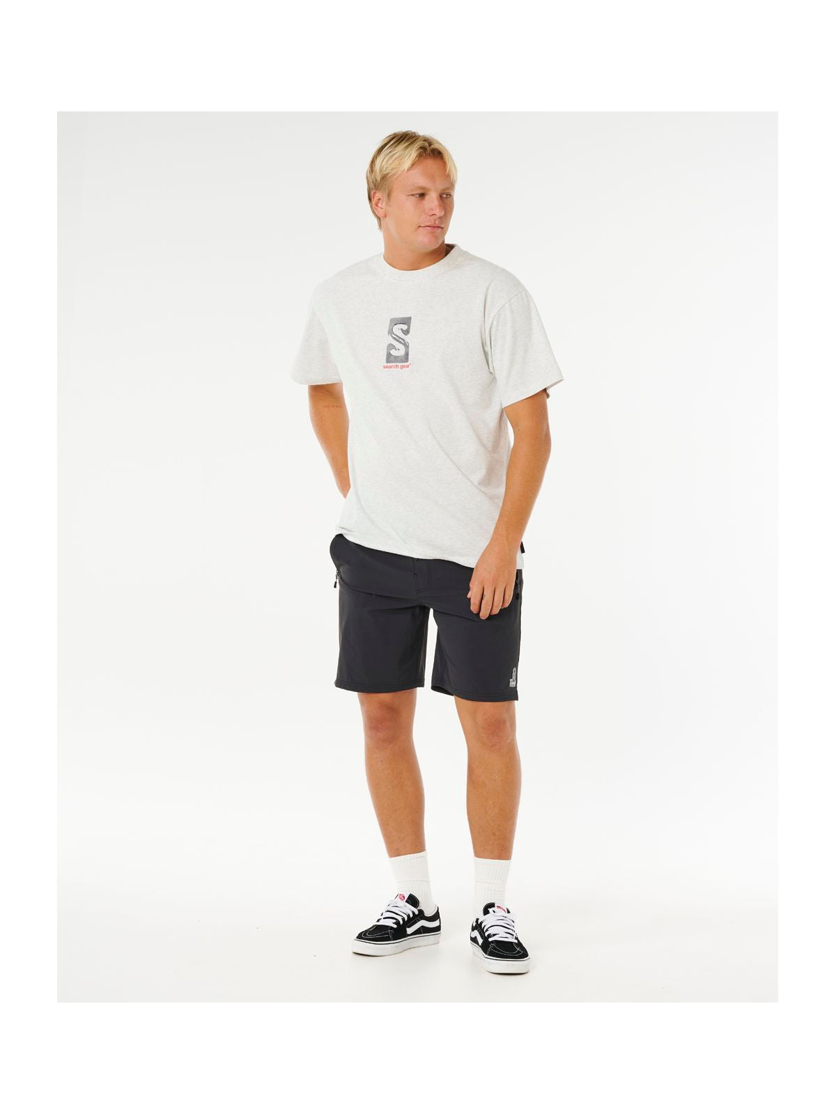 Koszulka męska RIP CURL Search Gear Tee biała