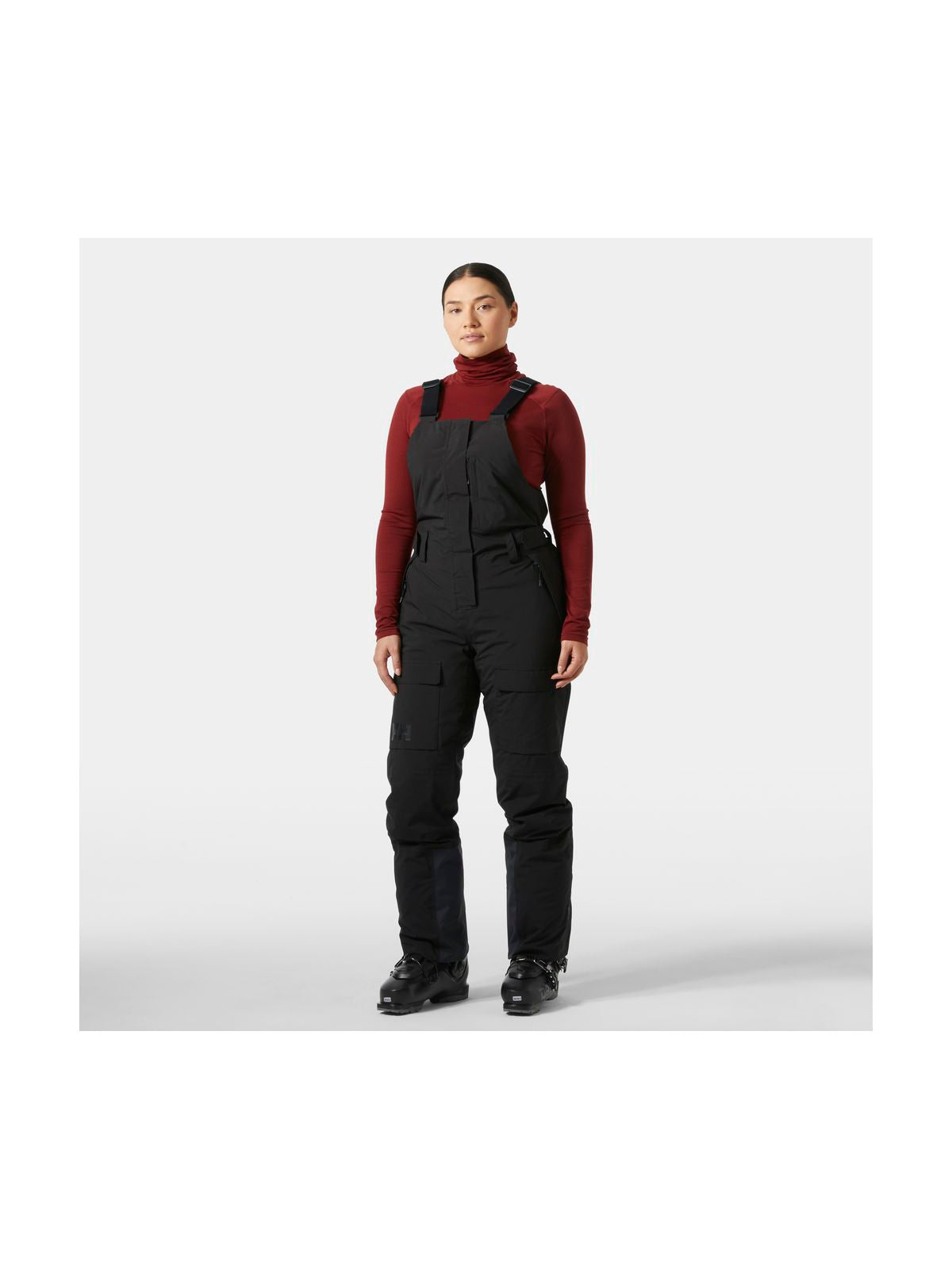 Spodnie narciarskie damskie HELLY HANSEN W SWITCH CARGO BIB PANT czarne