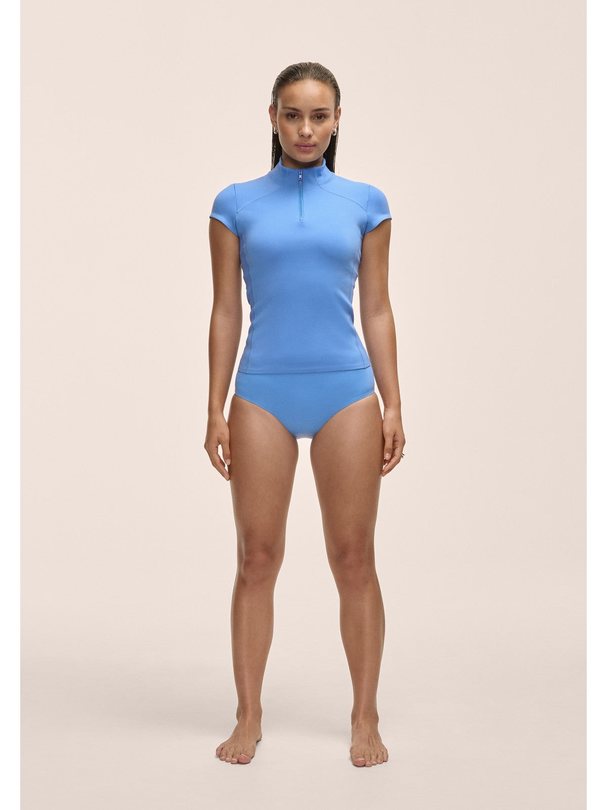 Dół od kostiumu Casall High Waist Bikini Brief niebieski - kostium - Adventure Sports