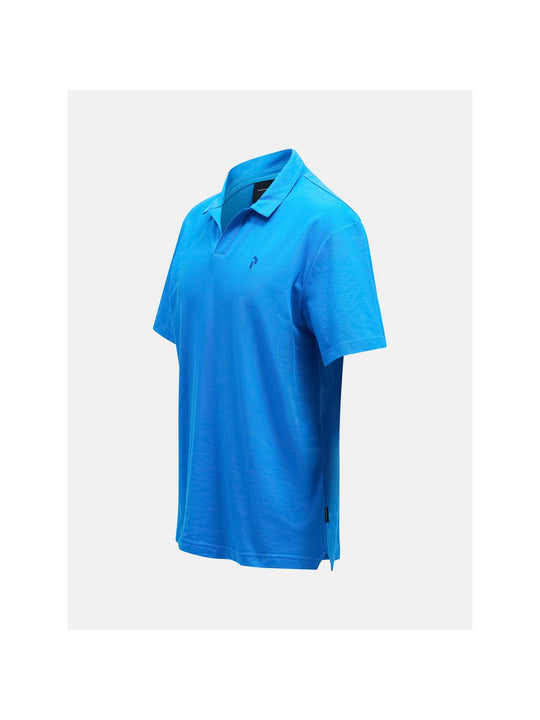 Koszulka PEAK PERFORMANCE Coolmax Cotton Polo Men niebieski - Adventure Sports
