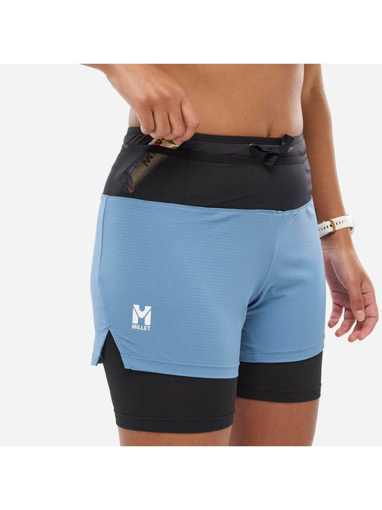 Szorty MILLET INTENSE 2IN1 SHORT W niebieski - Adventure Sports
